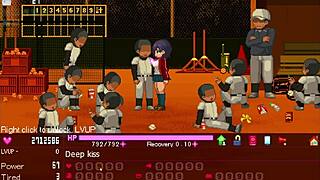 I serve as the manager in this hentai game gangbang with big tits and ass