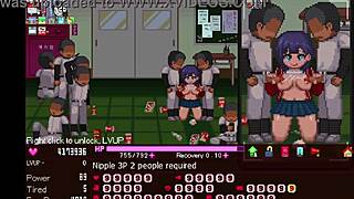 I serve as the manager in this hentai game gangbang with big tits and ass