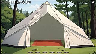 Tomboy sex in forest hentai: first time anal for cute girlfriend with rough cock