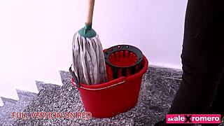 fake female boss encounters muscular bodybuilder in short scenario