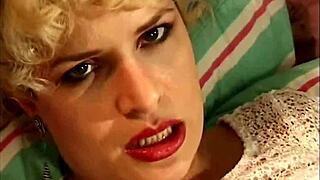 Hairy Wife from Nineties Masturbates Solo with Toys