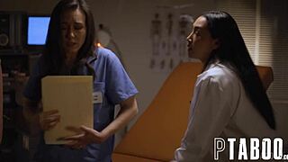 sinn sage and vicki chase explore malpractice in a hardcore lesbian scene.
