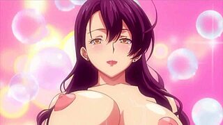 in this anime hentai story, a sexy girl with big ass takes a monster cock in her ass