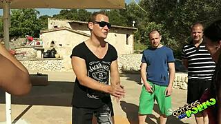 latina casting on street turns into public anal and blowjob training session