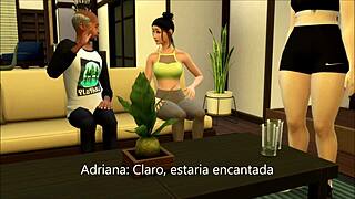 grandpa's new girlfriend gets fucked in threesome