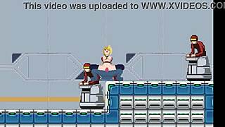 Cute blonde engages in hentai sex with men in a new erotic hentai game