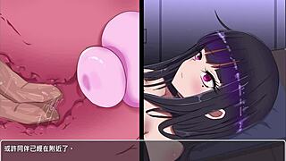 In this anime hentai, a living fleshlight device is featured in the story