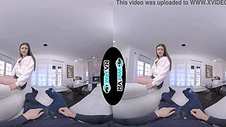 wetvr step sister bends over for hardcore vr action
