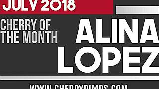 Alina Lopez pleasures herself in sexy lingerie