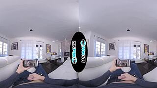 wetvr step sister bends over for hardcore vr action