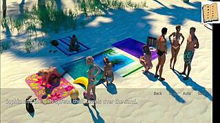 Wife and stepmother in cartoon scene