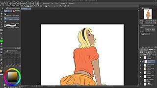 i drew gravity rush kat flashing in speedpaint, oops i forgot the details!