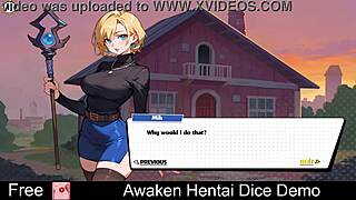 In this hentai game demo, characters awaken to erotic dice adventures