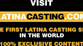 Latina casting says the trashy 18 year old hood girl gets railed by fake producer