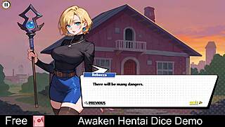 In this hentai game demo, characters awaken to erotic dice adventures