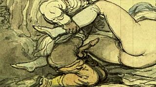 Intriguing vintage drawings with erotic themes