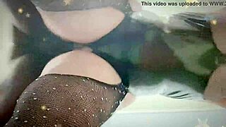 This juicy pussy is bursting out of latex