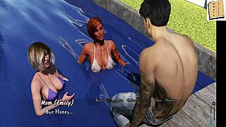 Helping out the brunette beauty Layla in this erotic cartoon