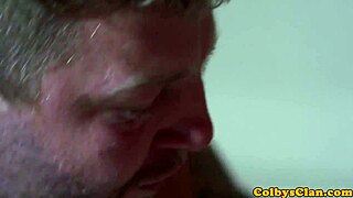 Watch This Beefy Hunk Deepthroat Before Getting Anal Fucked Hard.