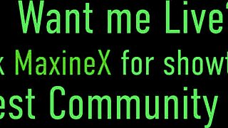 Maxine X, wanna see me dildo myself before this wild threesome with DK?