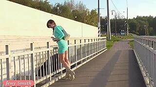 jeny smith says check out my transparent dress in public flashing