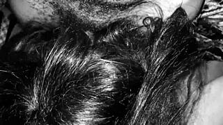 Shemale Noir Takes Big Black Monster Cock Hard