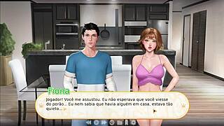 Blowjob from Stepsister with Huge Tits Swallows Every Drop in 3D.