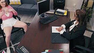 therapist alexis fawx lets annabel redd fuck to cure wild horniness