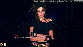 violet says lets play trick or treat with her big tits