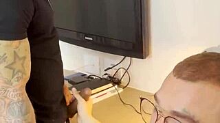 behind the scenes of a tattooed guy fucking the doctor in hospital.