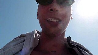 The Sexy LATINA with a Horny ASS Saw Me on the BEACH and Came Right Away