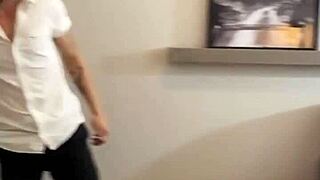 behind the scenes of a tattooed guy fucking the doctor in hospital.