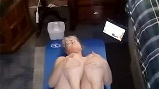 Hot Mature Momma Vee Does Morning Yoga Showing Her Big Ass