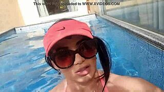 latina sucks big ass in hotel creampie