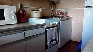 Teen fucks anal at home alone