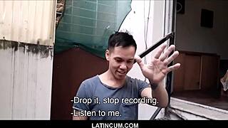 Young and straight Latin men Luis and Paco have sex