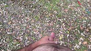 Dirty talking outdoors before cumming naked. What a rush!