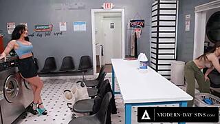 Modern-day sins - milf jennifer white almost caught getting creampied by charles dera in laundromat