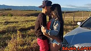 my husband surprised me with a young football player who fucked me hard on the roadside