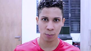 igor and j, young brazilian gay guys, in a story