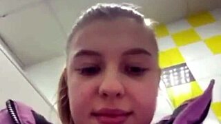 Cute BBW Fucking In Public Close Up