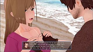 I finger Donna's vagina in Harem RPG