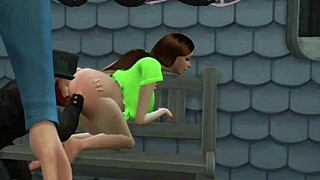 Is This Teen's Big Tits Dancing Outside the Club Too Provocative for You?