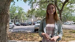 beautiful teen 18+ babe fucks for money in mature encounter.