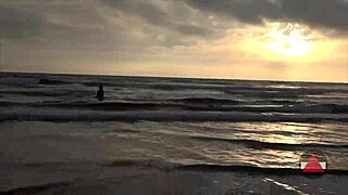 Beach Day Featuring Asian Model And Messy Feet Fetish