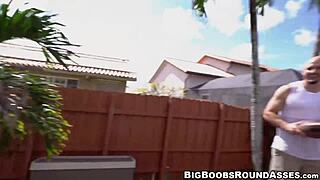 I watch this busty chick suck and bounce on a huge dick like a pro, it's amazing