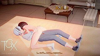 Anime Hentai Futanari Girl in Sexy Blowjob and Anal