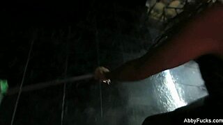 abigail mac shows off her big tits backstage