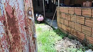 Neighbor's ass open, I fill it with cum?