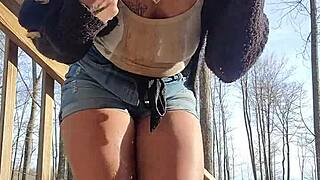 No Fucks Given in Messy Outdoor Ebony Desperation!